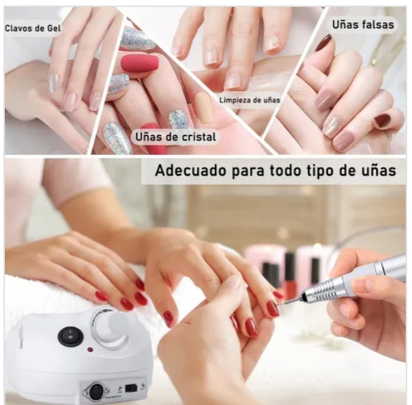 Torno eléctrico para manicura y pedicura